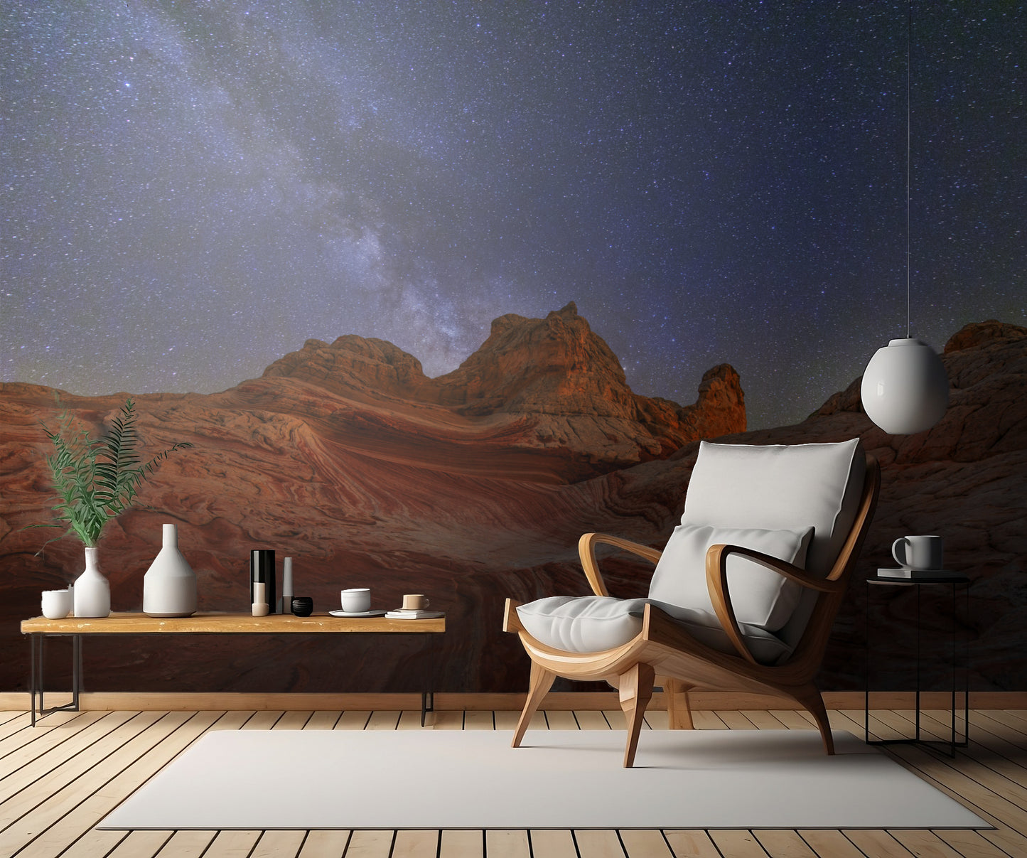 White Pocket under Milkway fototapet