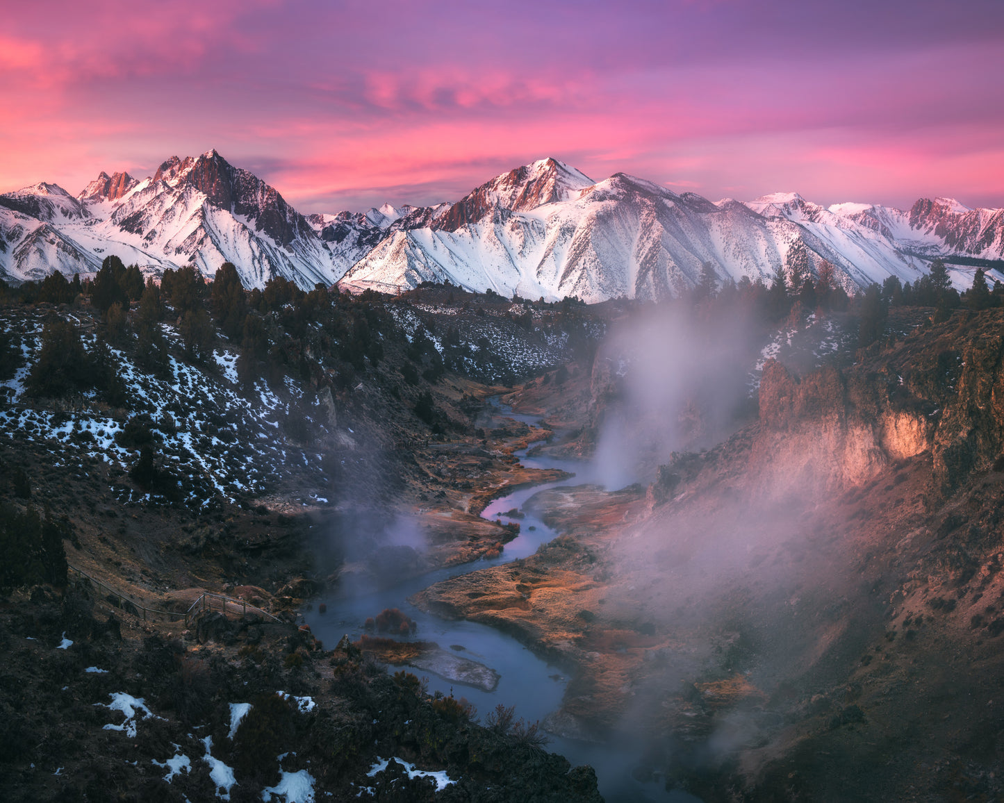 Amazing Morning in the Eastern Sierra fototapet