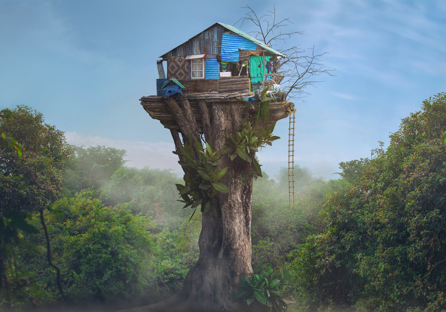 House in the Sky fototapet