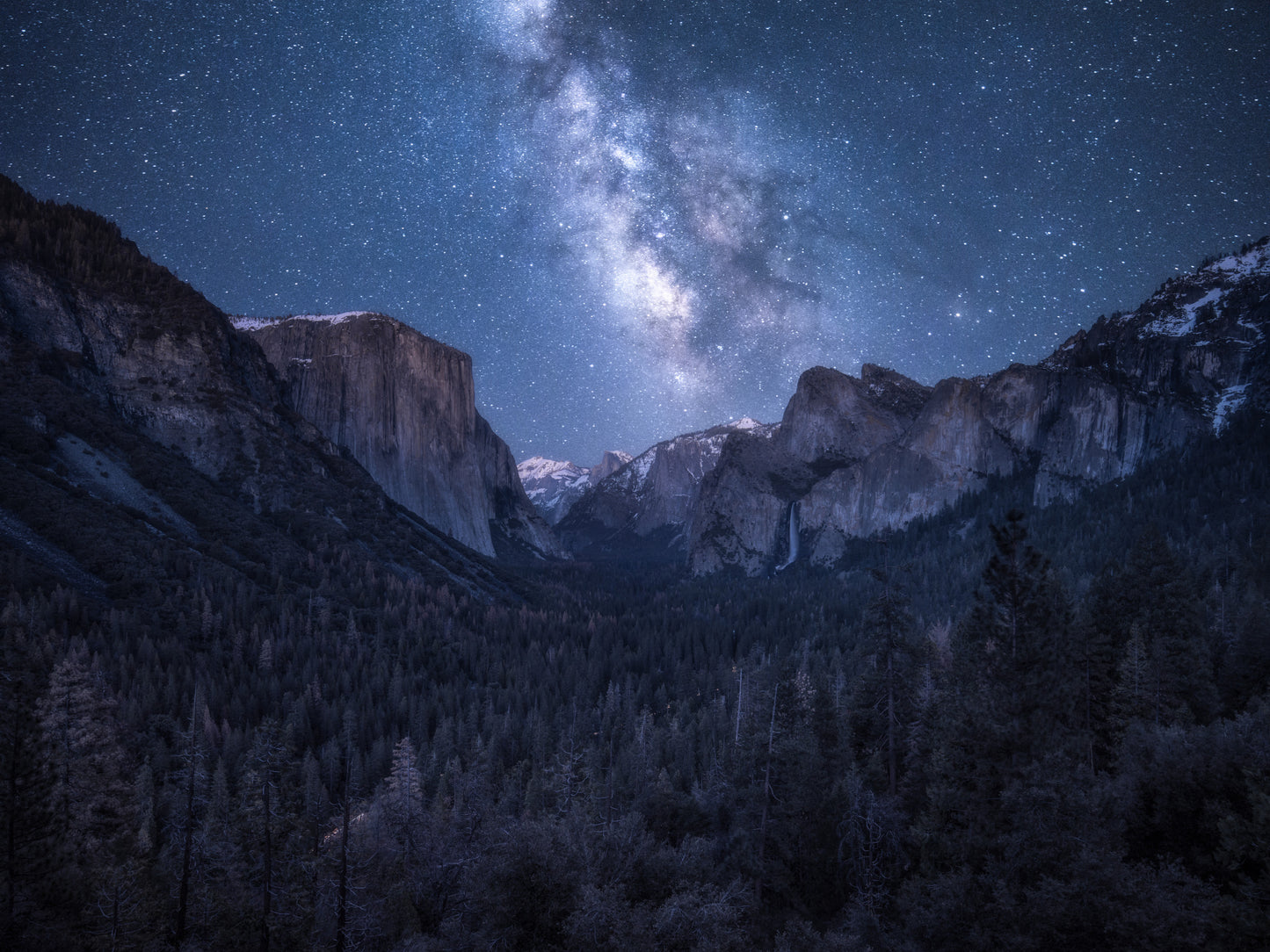 A Night in Yosemite fototapet