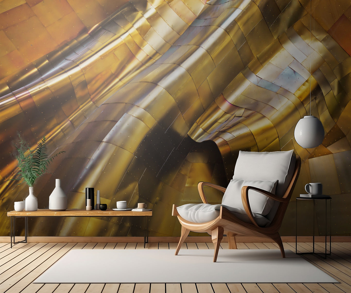 Abstract Steel fototapet