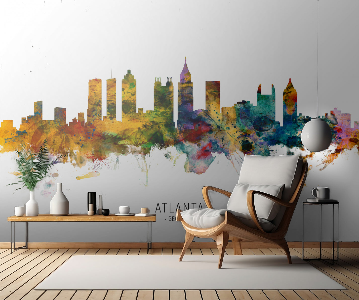 Atlanta Georgia Skyline fototapet