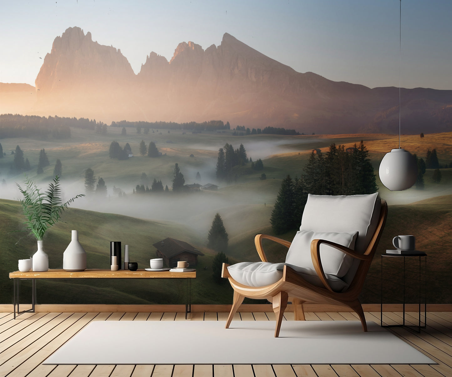 Alpe di Siusi fototapet