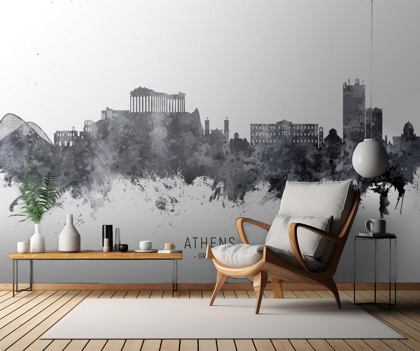 Athens Greece Skyline fototapet