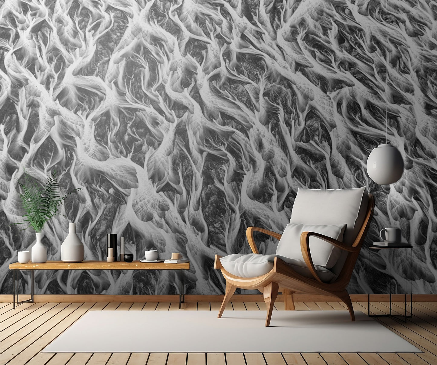 Wide river shapes fototapet