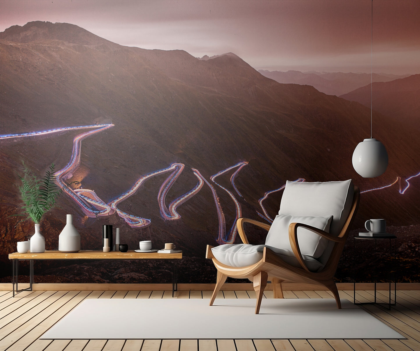 Winding light fototapet