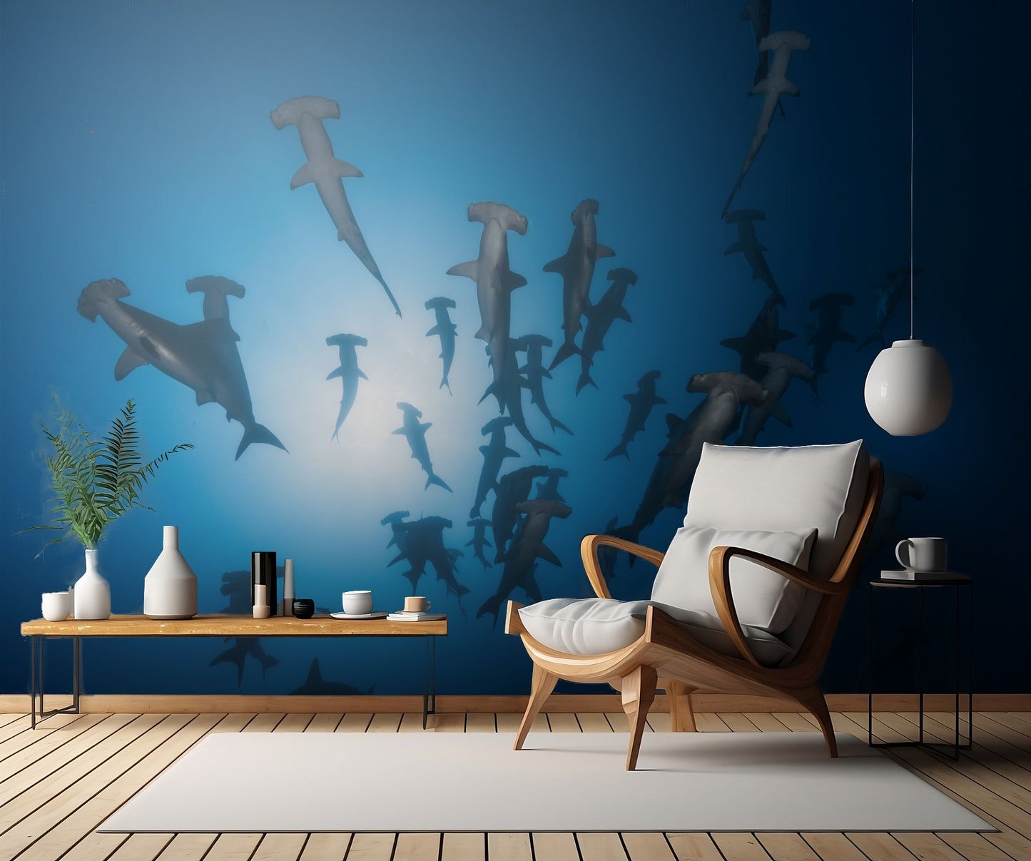 Hammerhead Shark - Underwater Photography fototapet