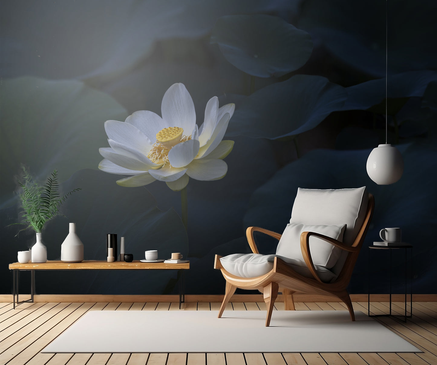 Yellow Lotus fototapet