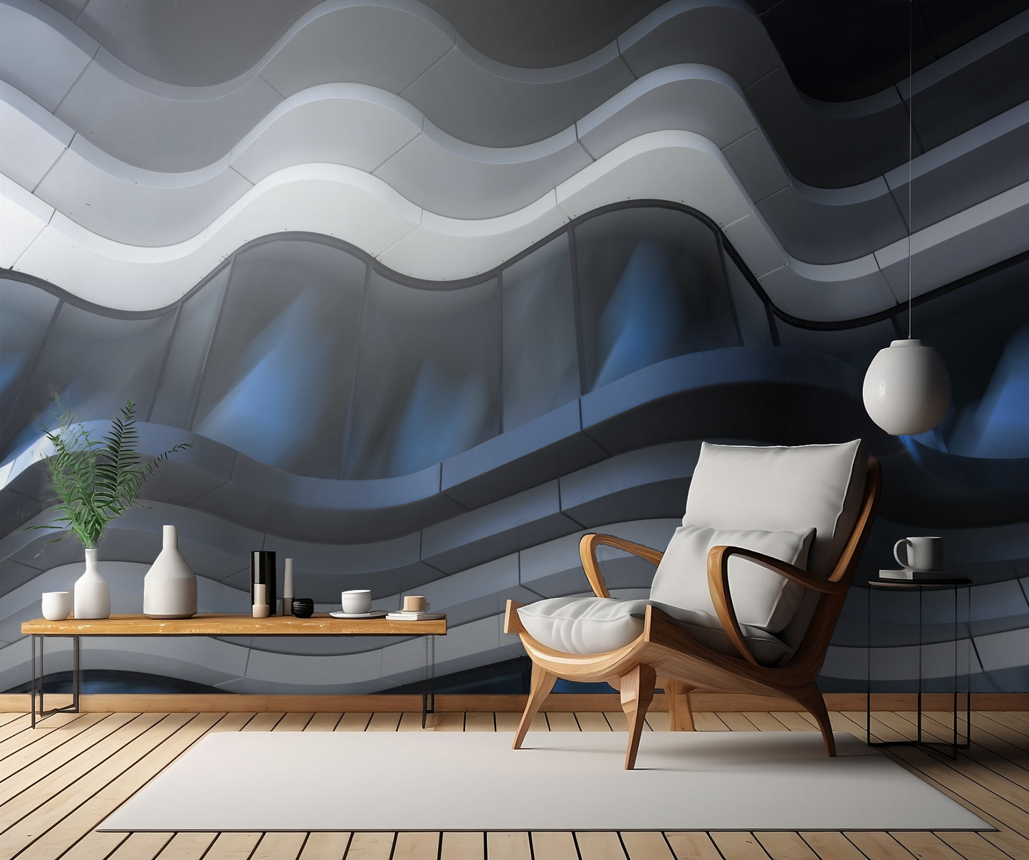 Wavy facade fototapet