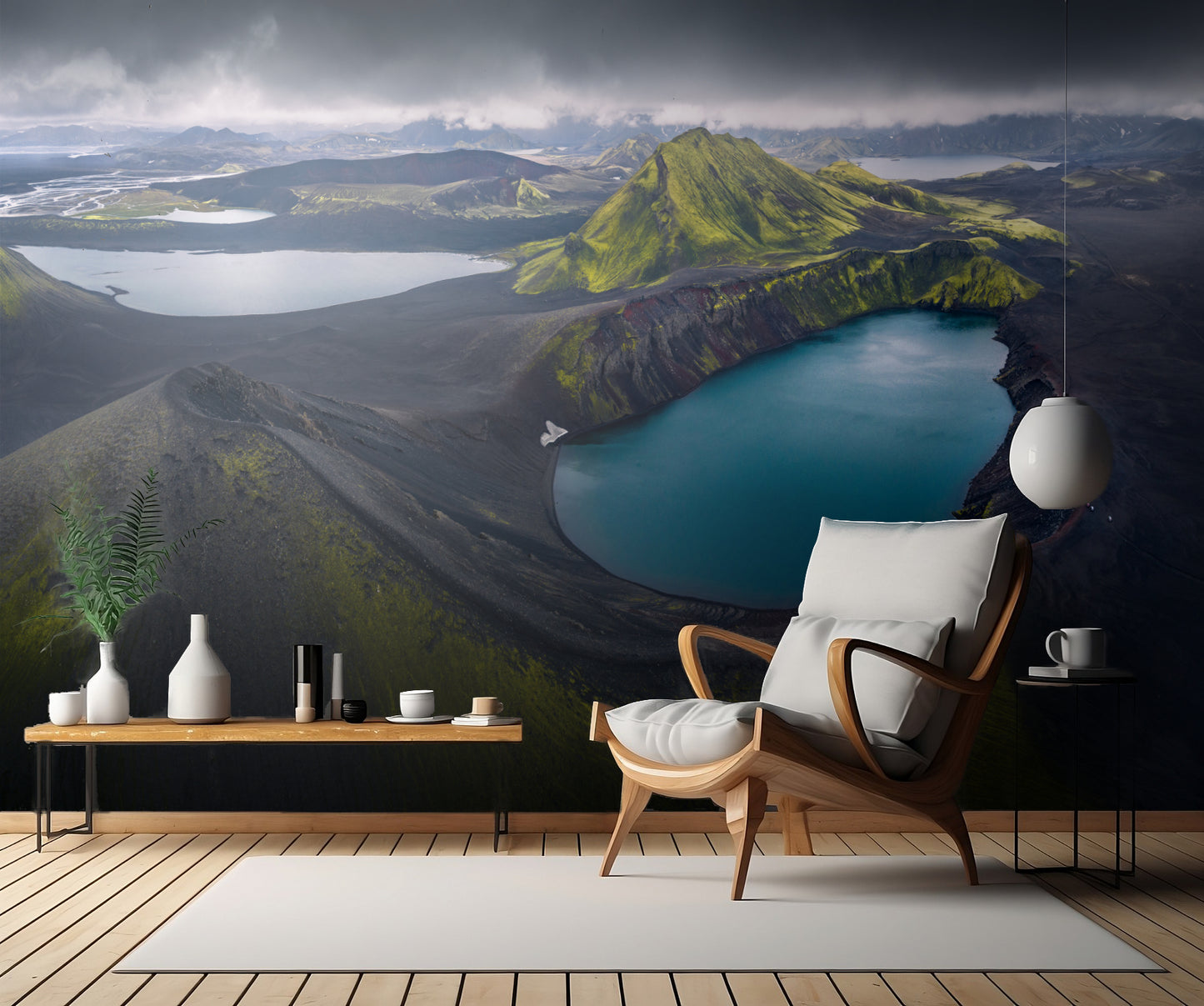 Volcano Lake fototapet