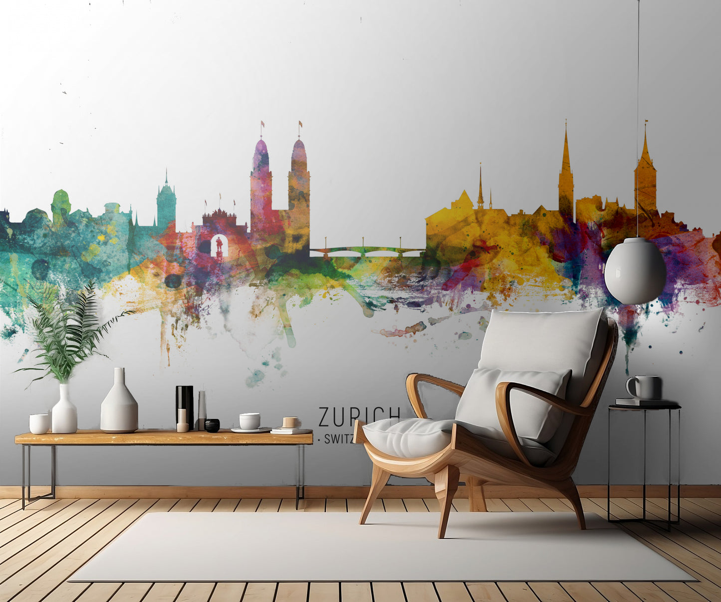 Zurich Switzerland Skyline fototapet