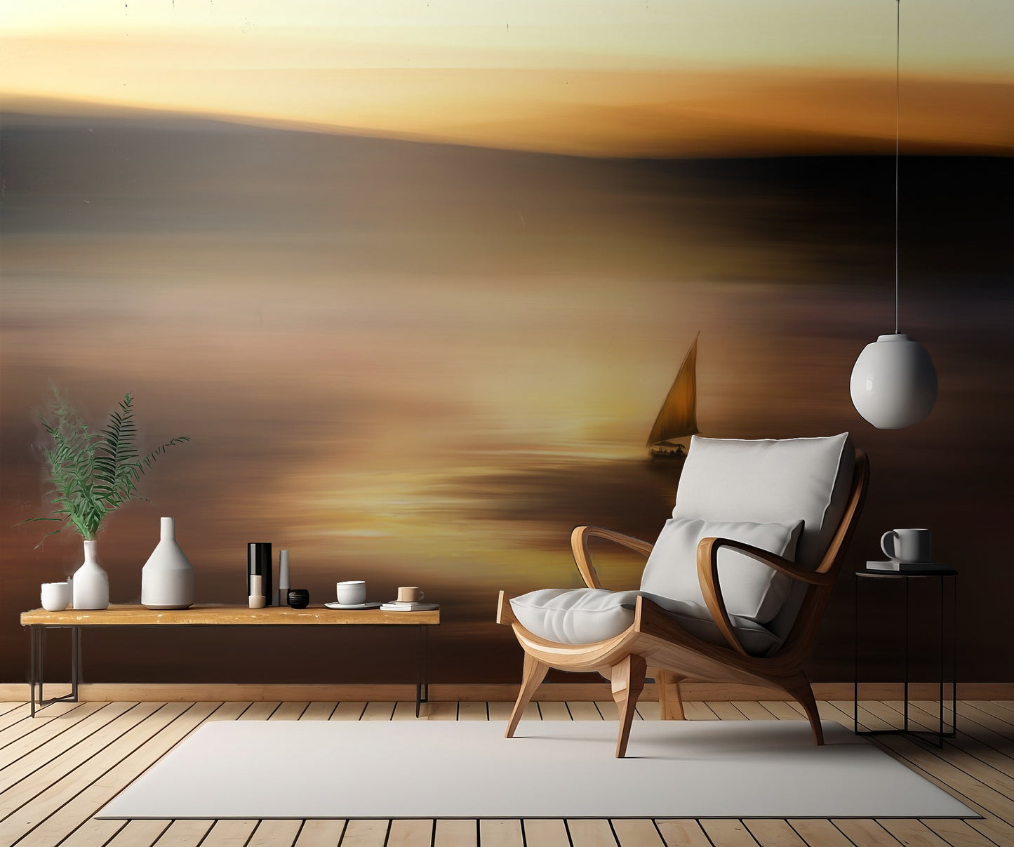 ...and dawn will turn to golden glass...' fototapet