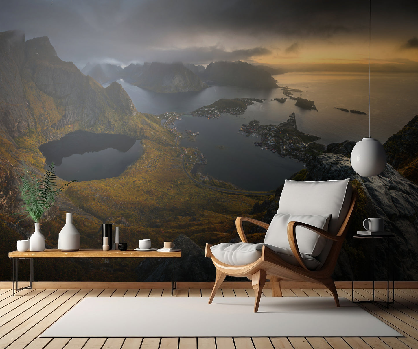 Arctic autumn fototapet