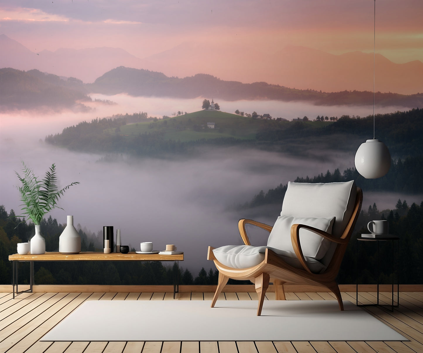 Above The Clouds In Slovenia fototapet