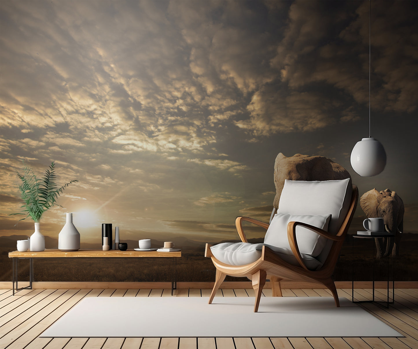 Walking in Savannah fototapet