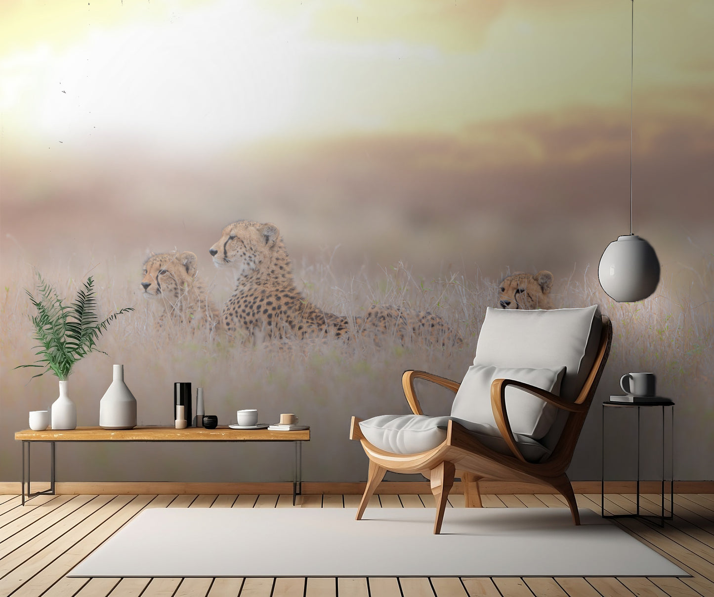 Cheetah Family fototapet