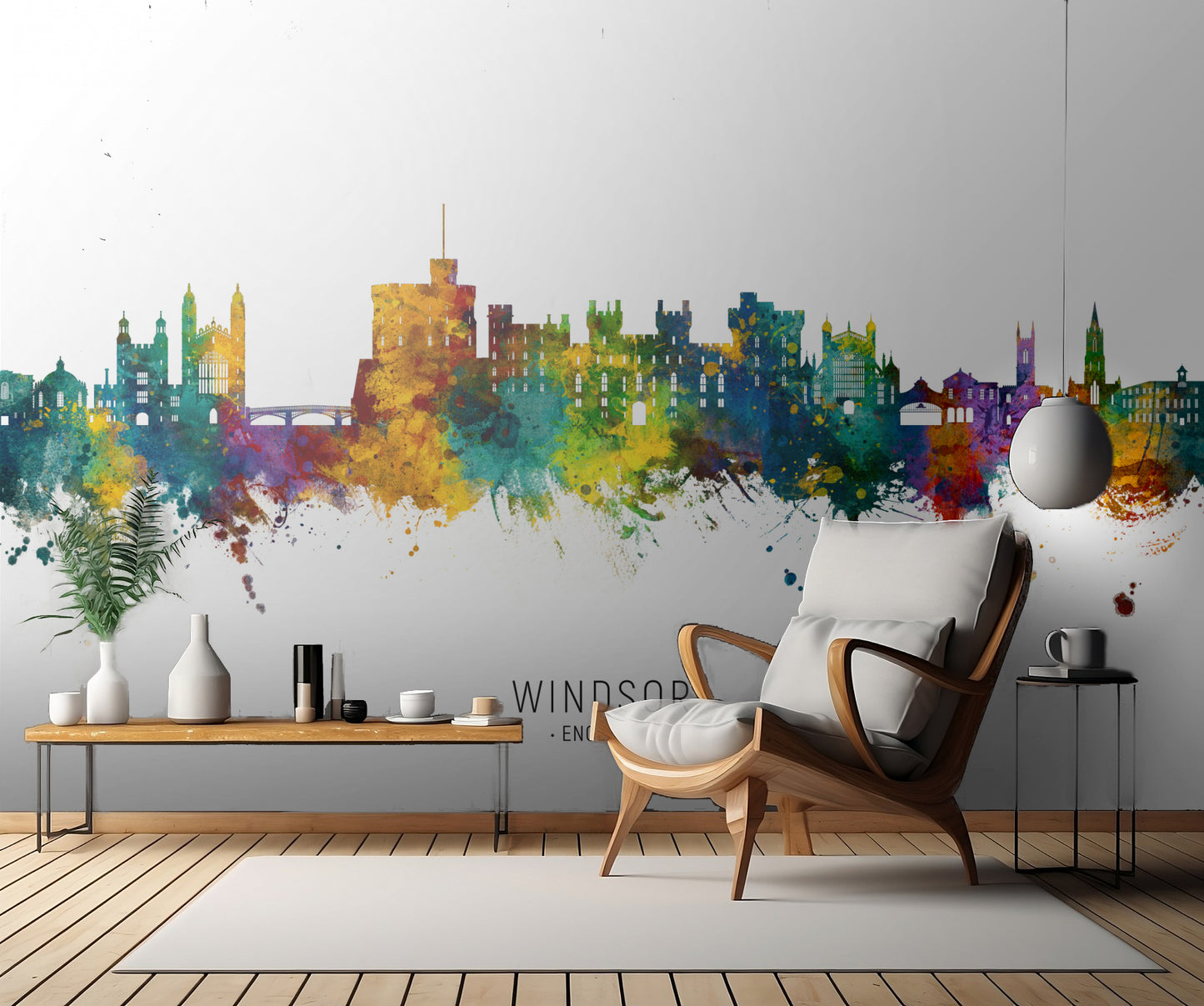 Windsor England Skyline fototapet