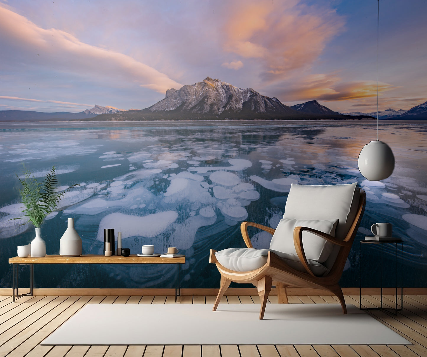 Abraham Lake Sunset fototapet