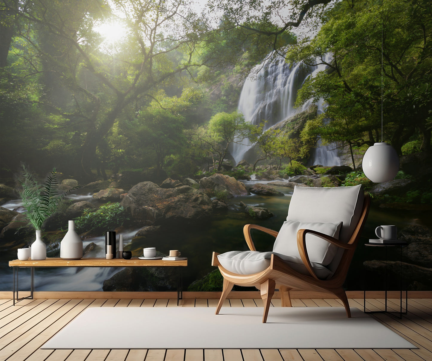 Mountain stream fototapet