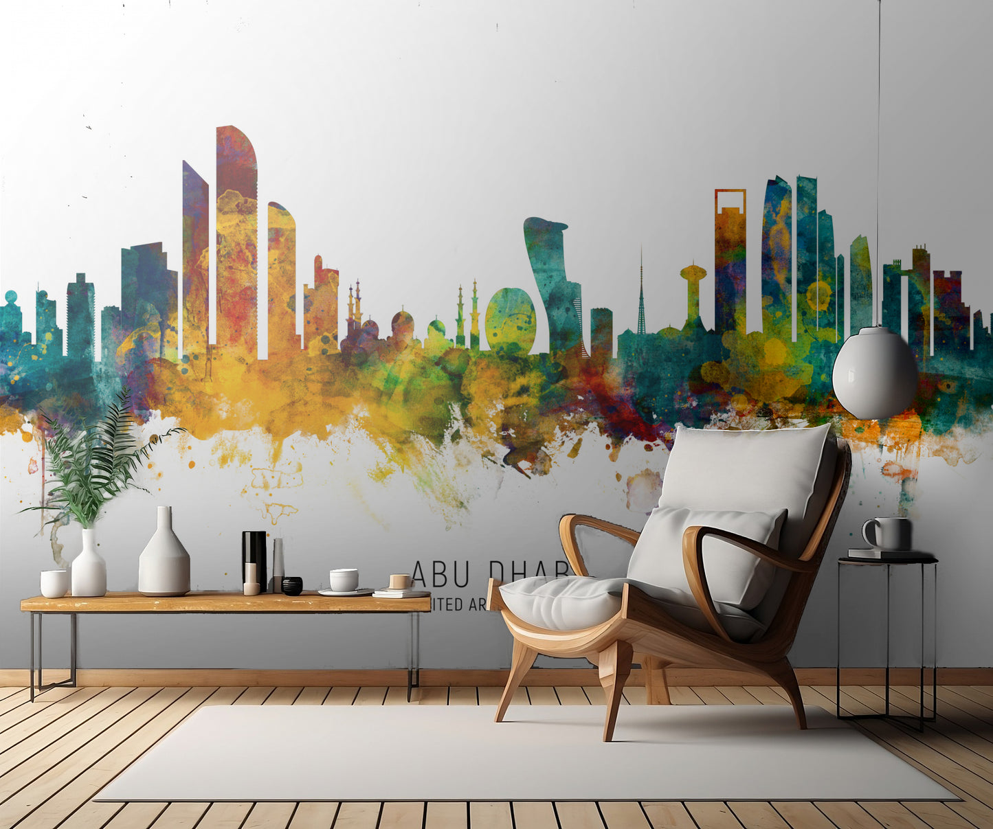 Abu Dhabi Skyline fototapet