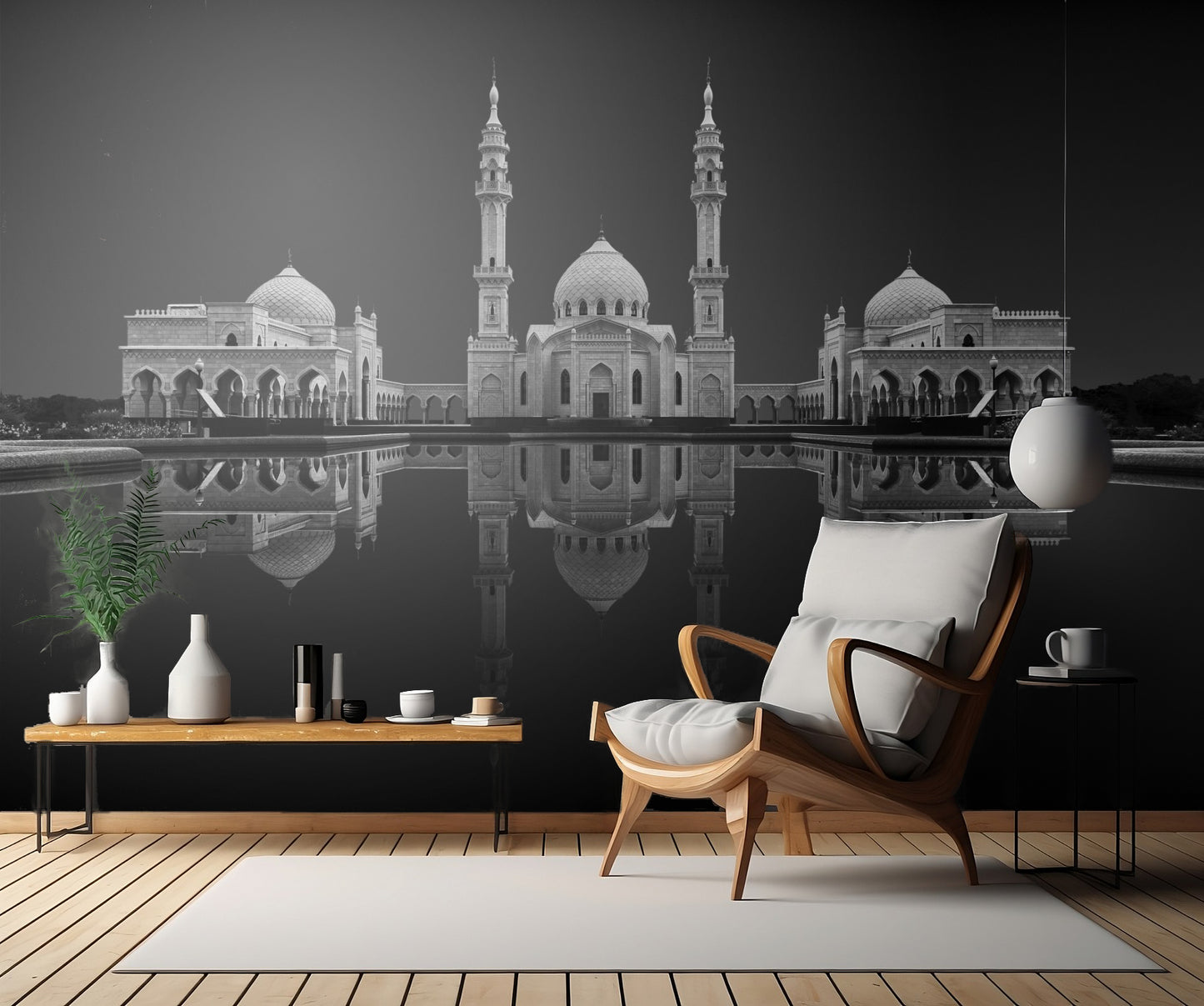 White mosque fototapet