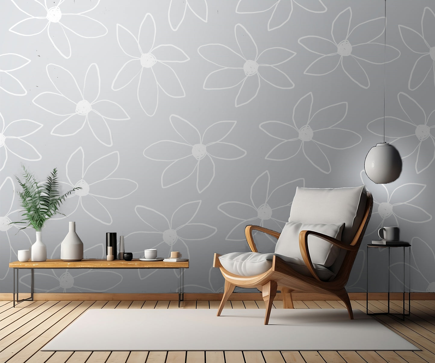 Airy Flowers No 1 fototapet