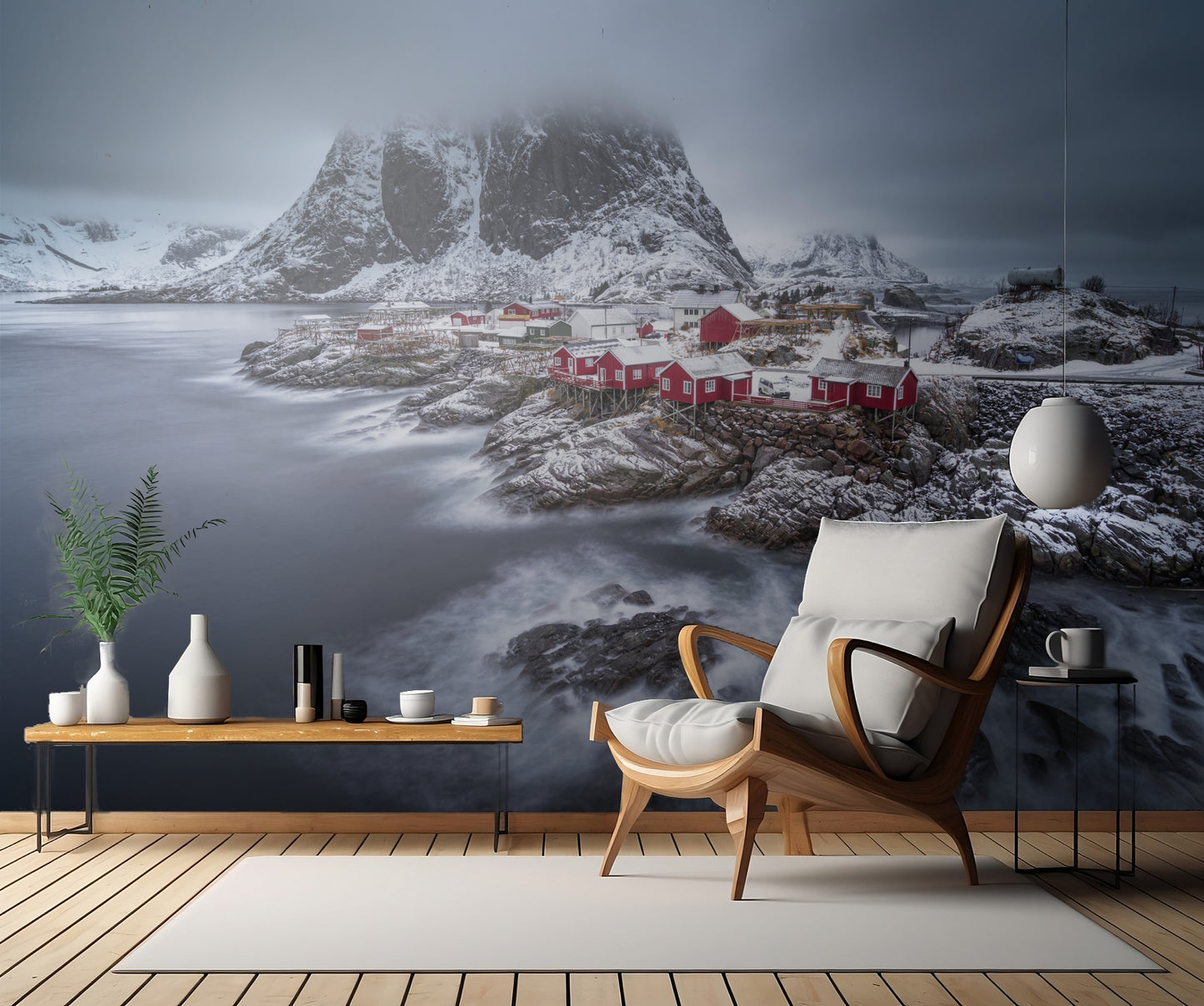 winter Lofoten islands fototapet