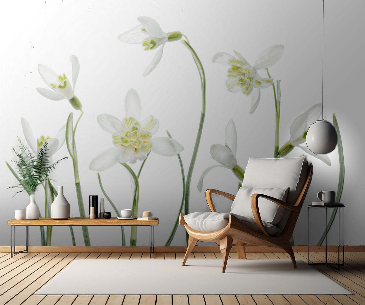 Spring Snowdrops fototapet