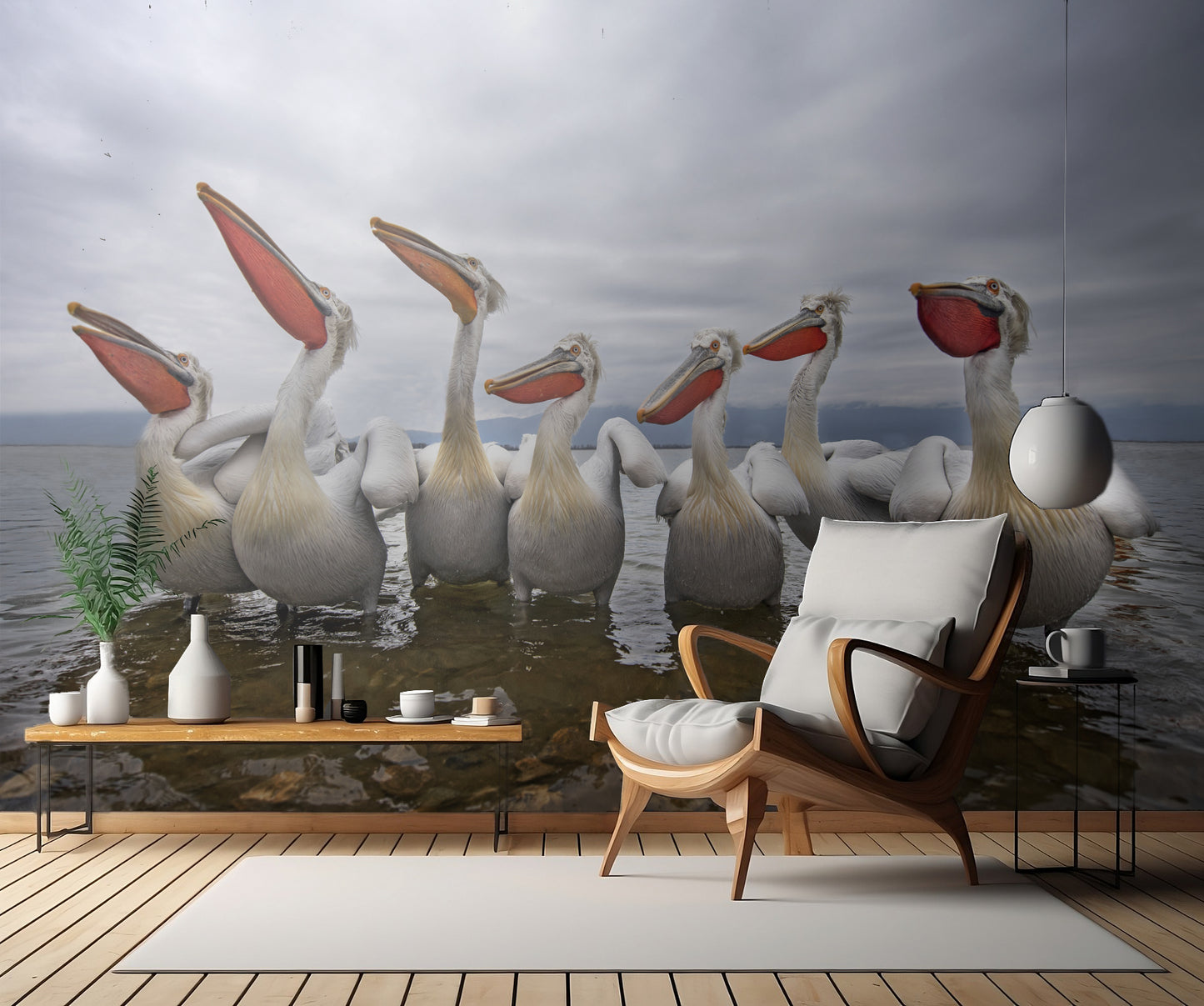 Waiting for a fish fototapet