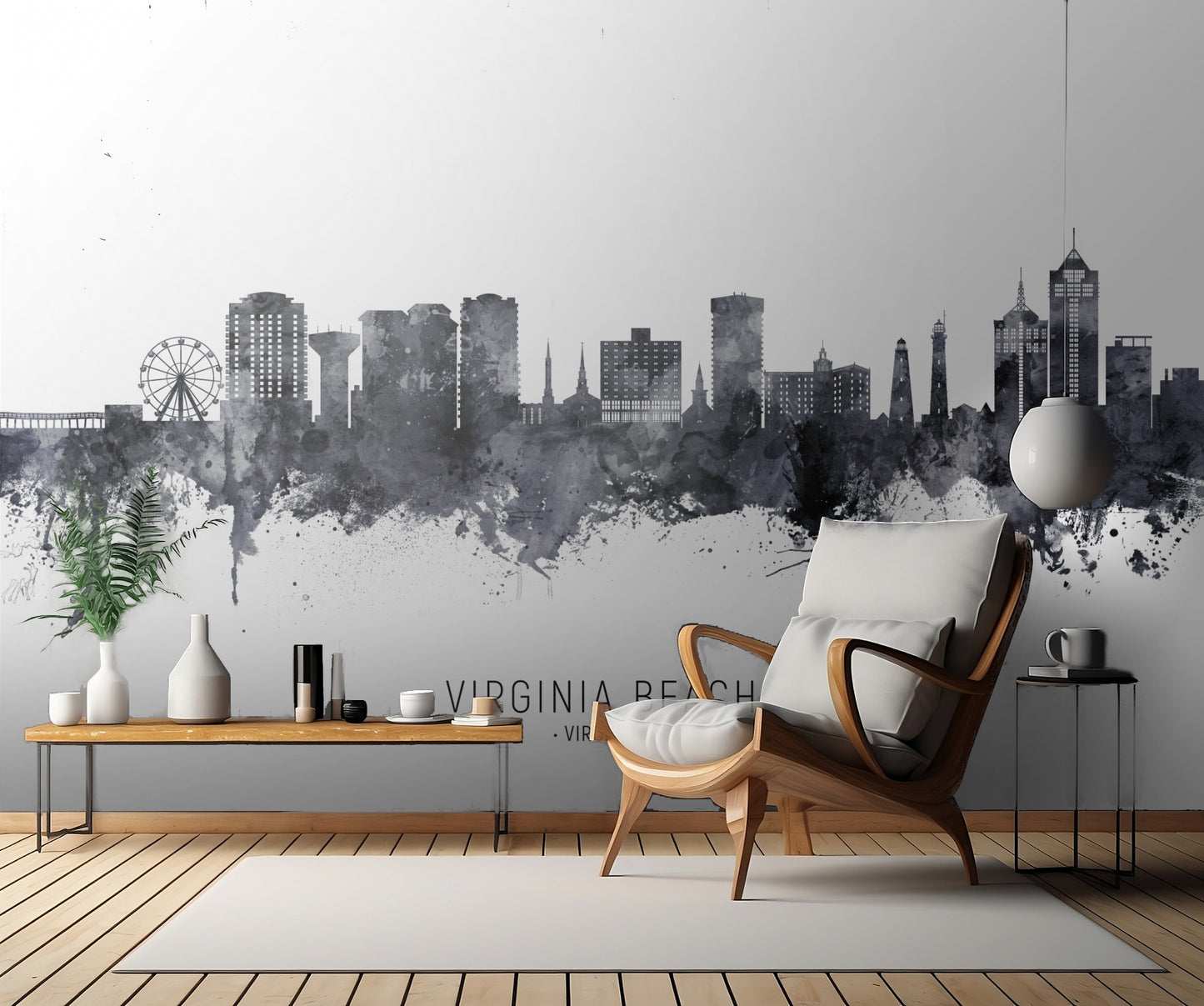 Virginia Beach Virginia Skyline fototapet