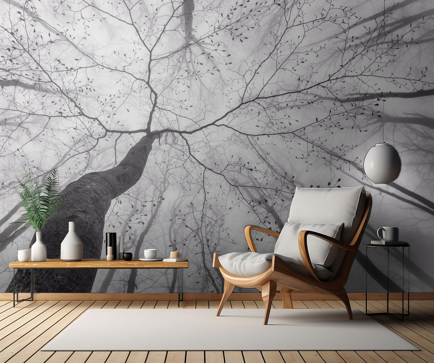 A view of the tree crown fototapet