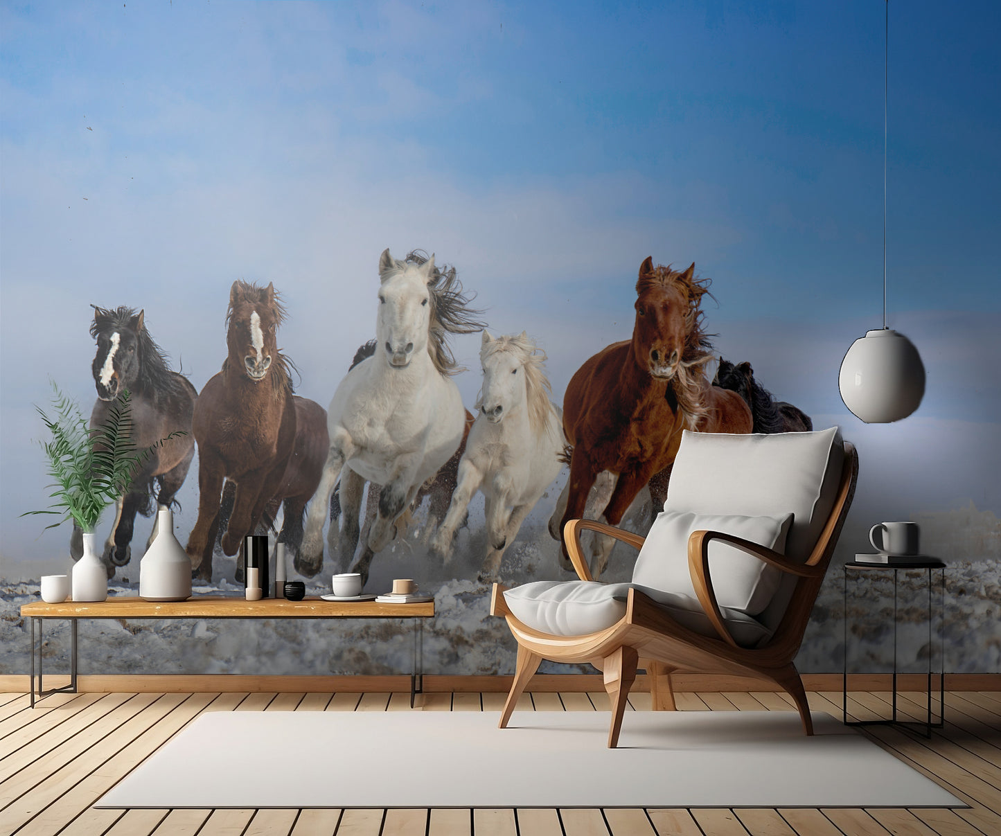 Mongolia Horses fototapet