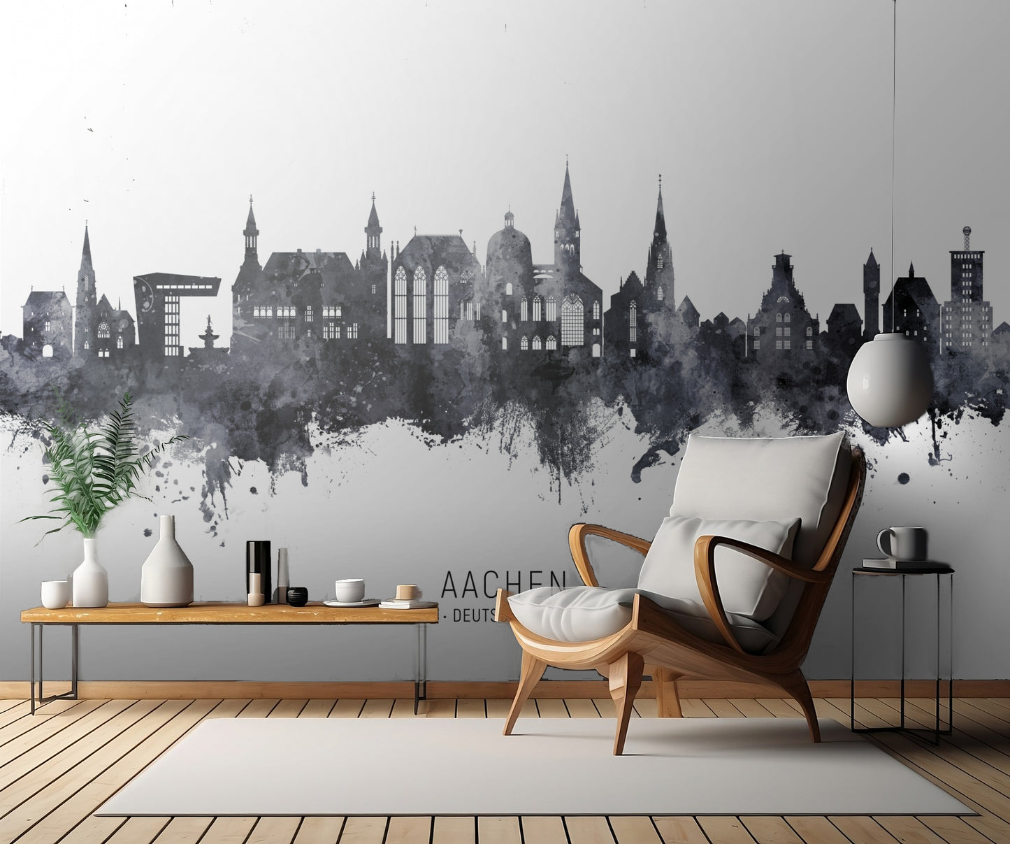 Aachen Germany Skyline fototapet