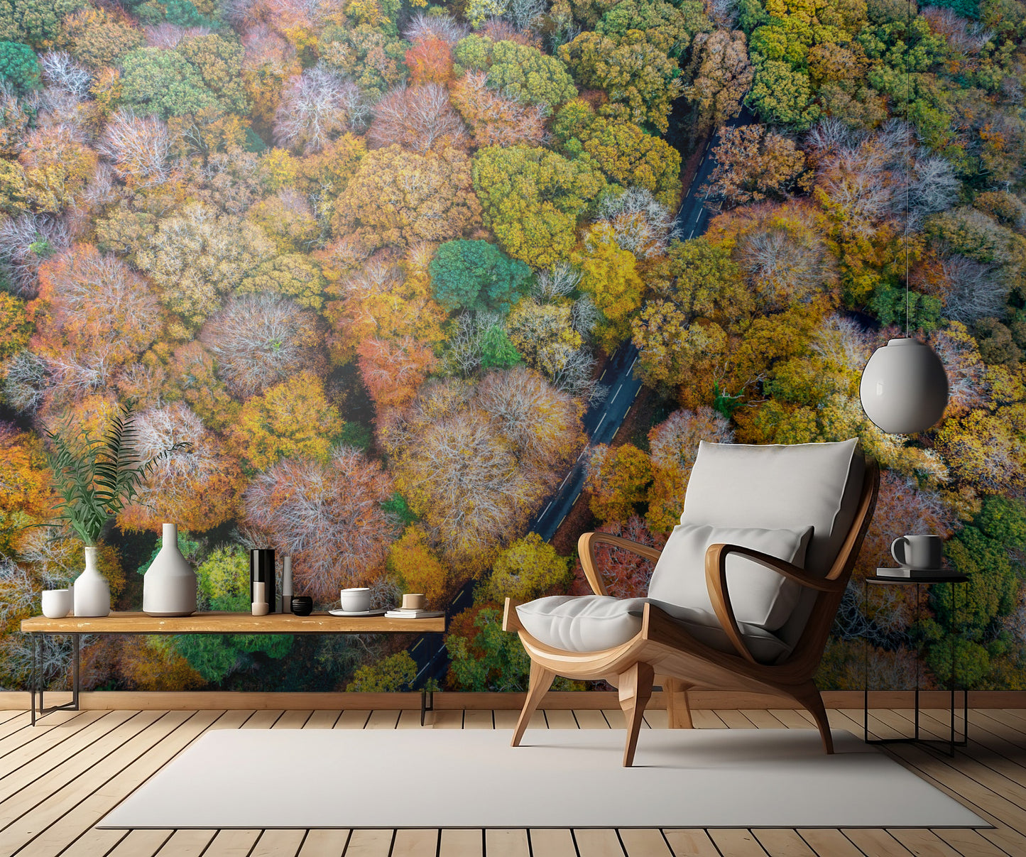 Autumn firework 2 fototapet