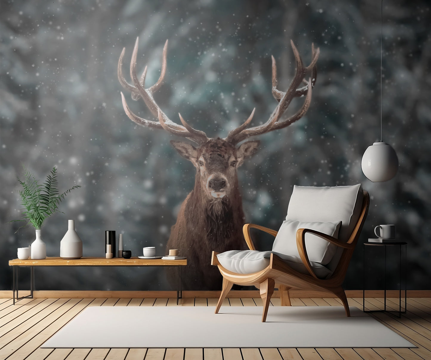 Deer King fototapet