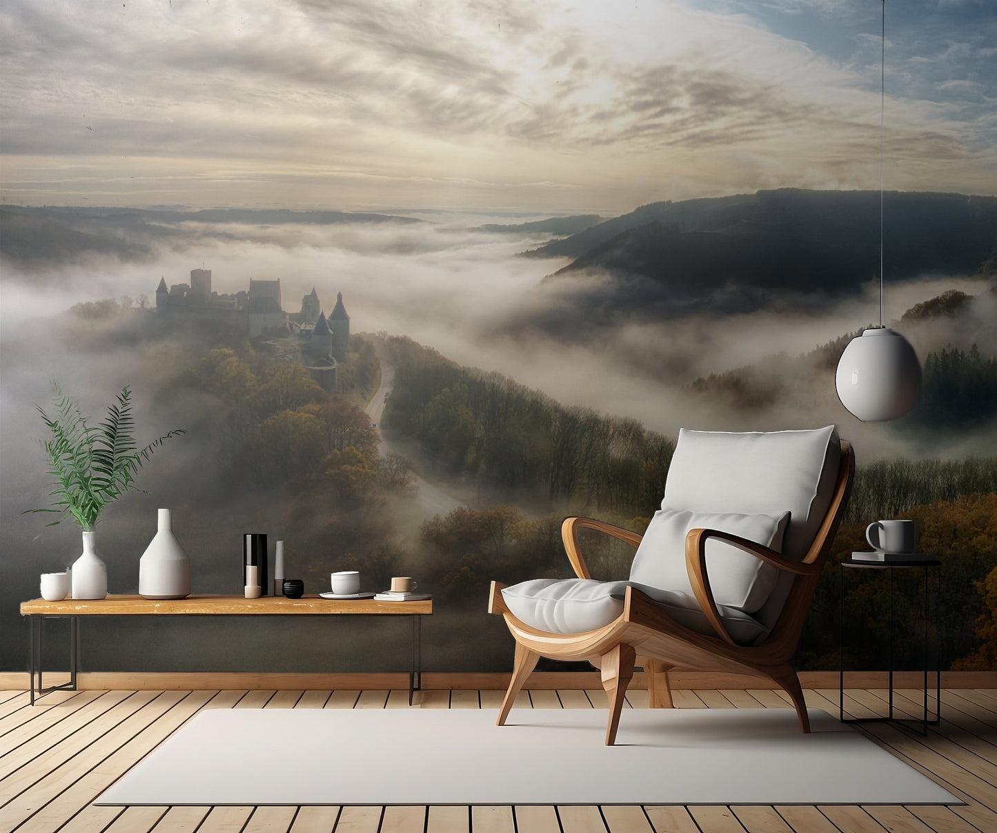 Château de Bourscheid fototapet