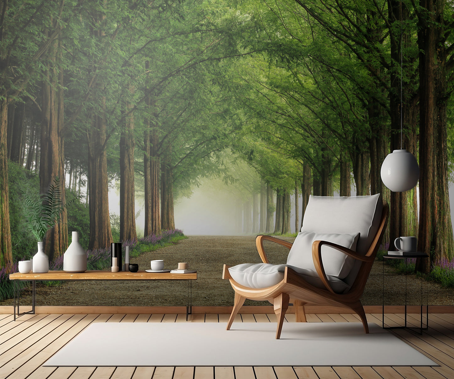 Metasequoia Road fototapet