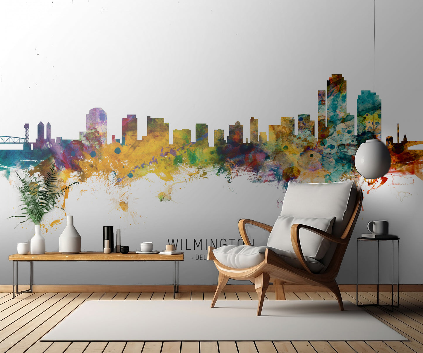 Wilmington Delaware Skyline fototapet