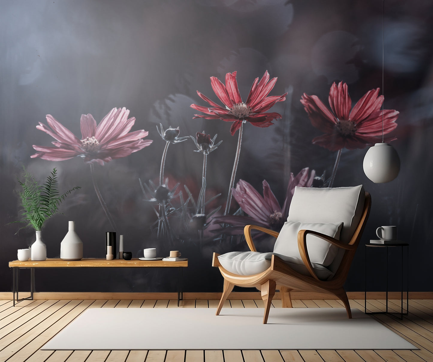 Les fleurs du Bien fototapet