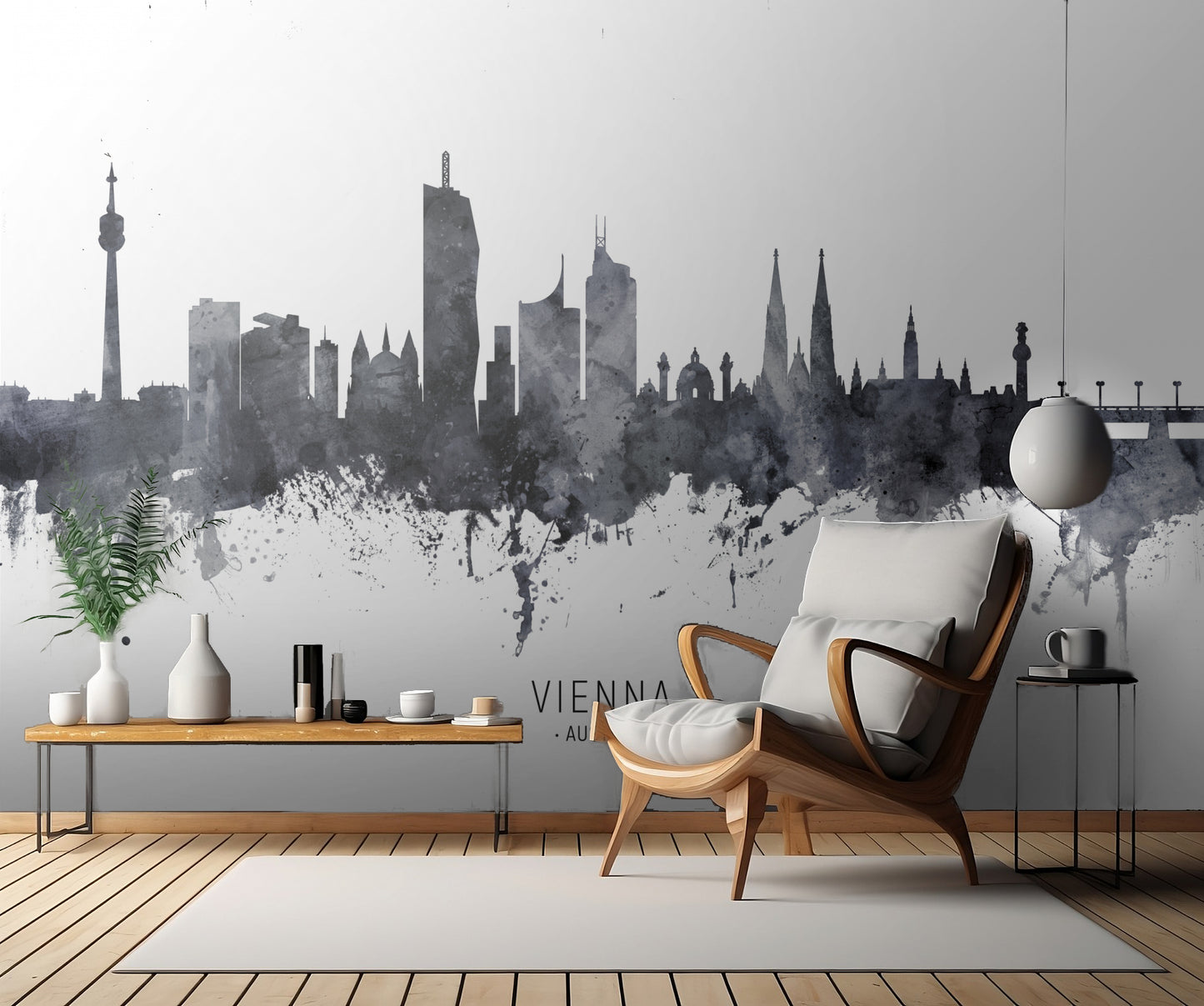 Vienna Austria Skyline fototapet