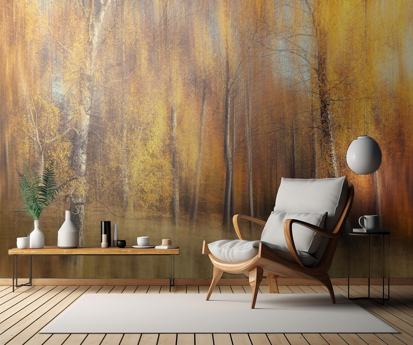 Autumn Birches fototapet