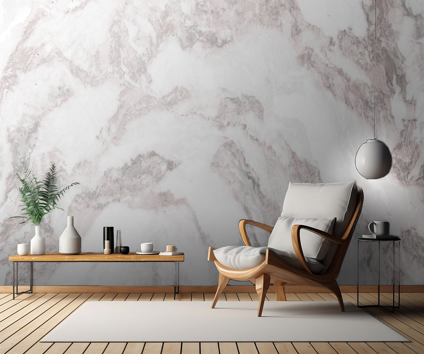 White Marble Mountain 01 fototapet