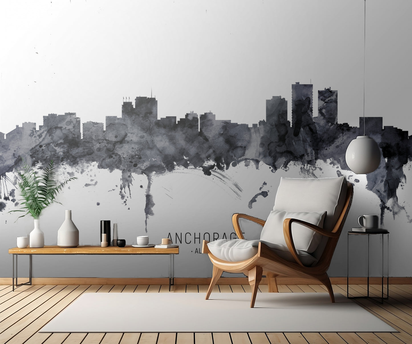 Anchorage Alaska Skyline fototapet