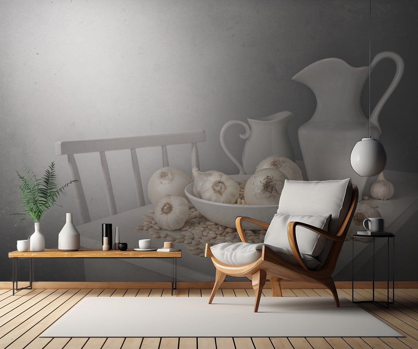 A white world fototapet