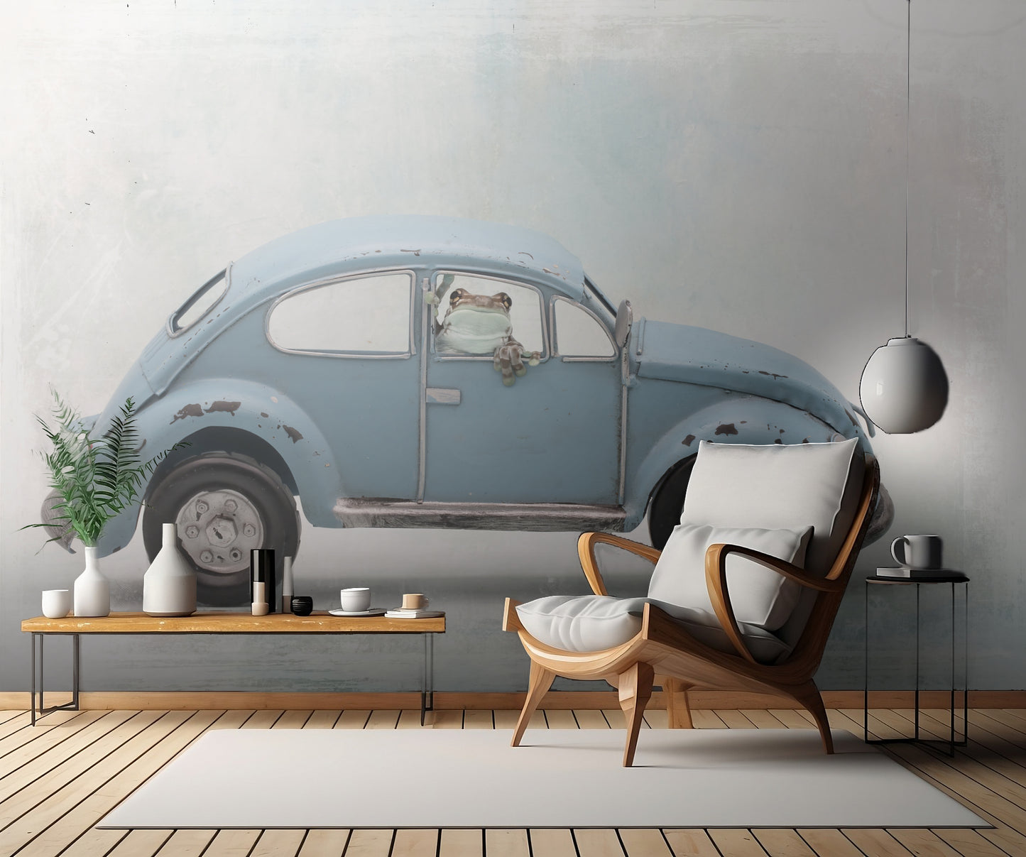 Amazon Milk Frog in VW Bug fototapet