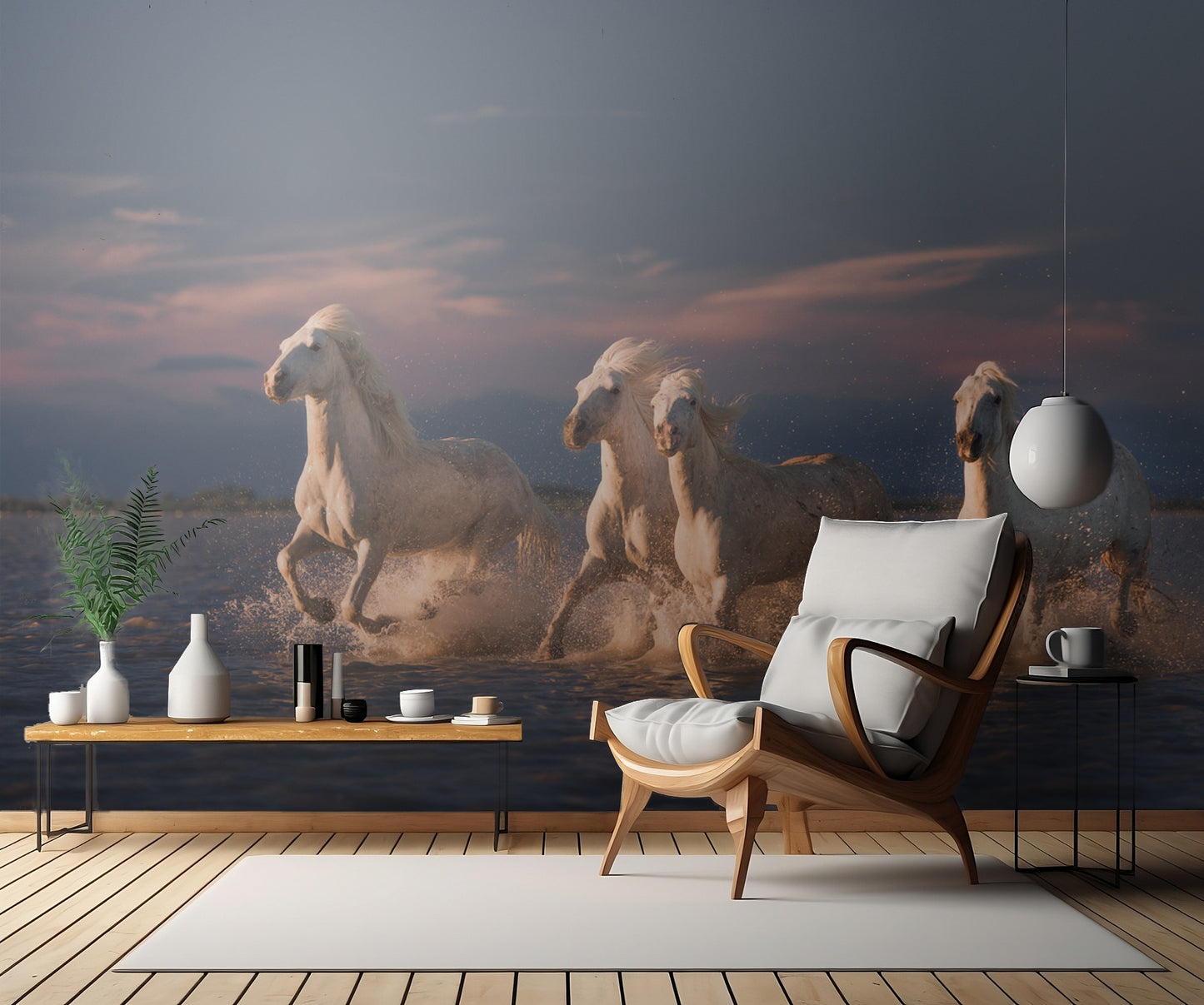 Angels of Camargue fototapet