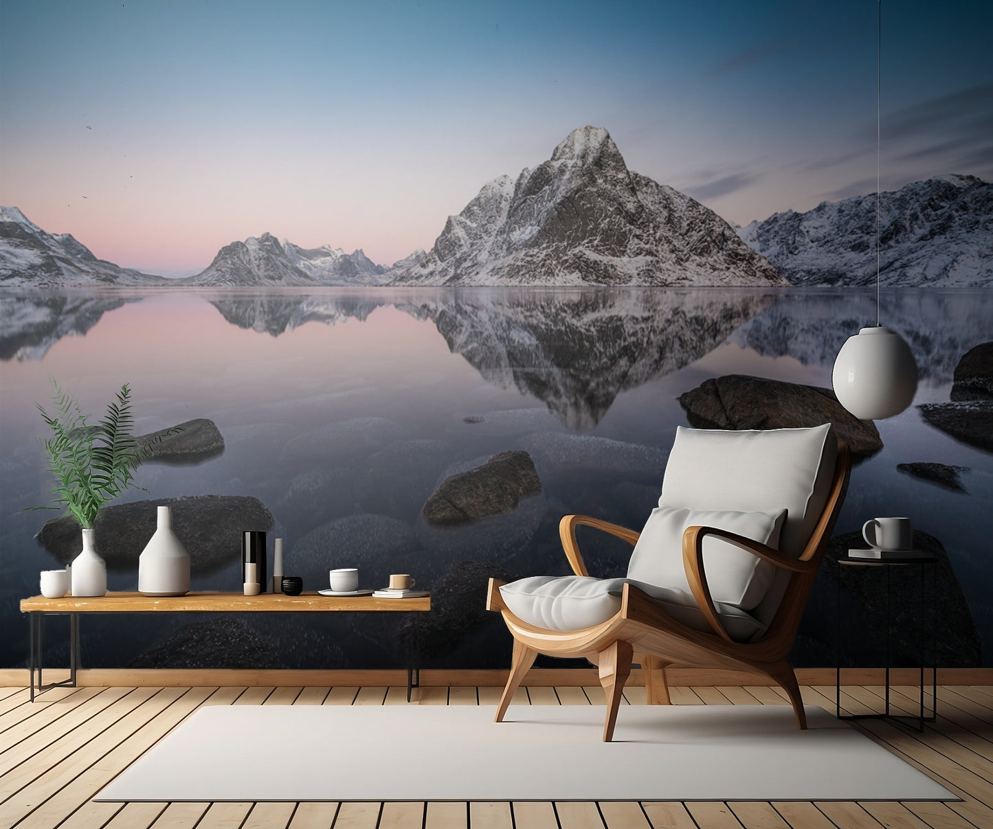 arctic mirror fototapet