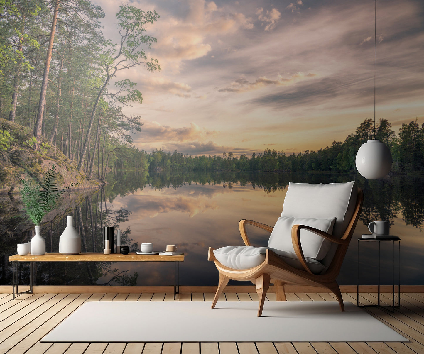 Lake tarmsjön, Sweden fototapet