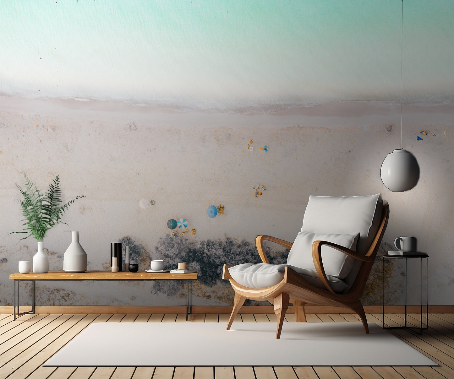 a day at the beach fototapet