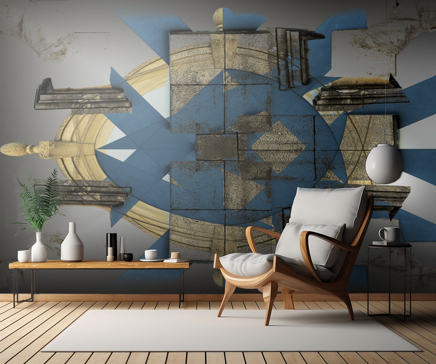 Abstract blocks 01 fototapet